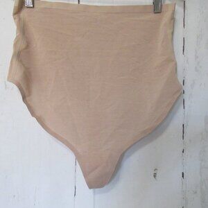New Skims High Waisted Thong 2X Clay Beige Panties Shapewear Plus Size